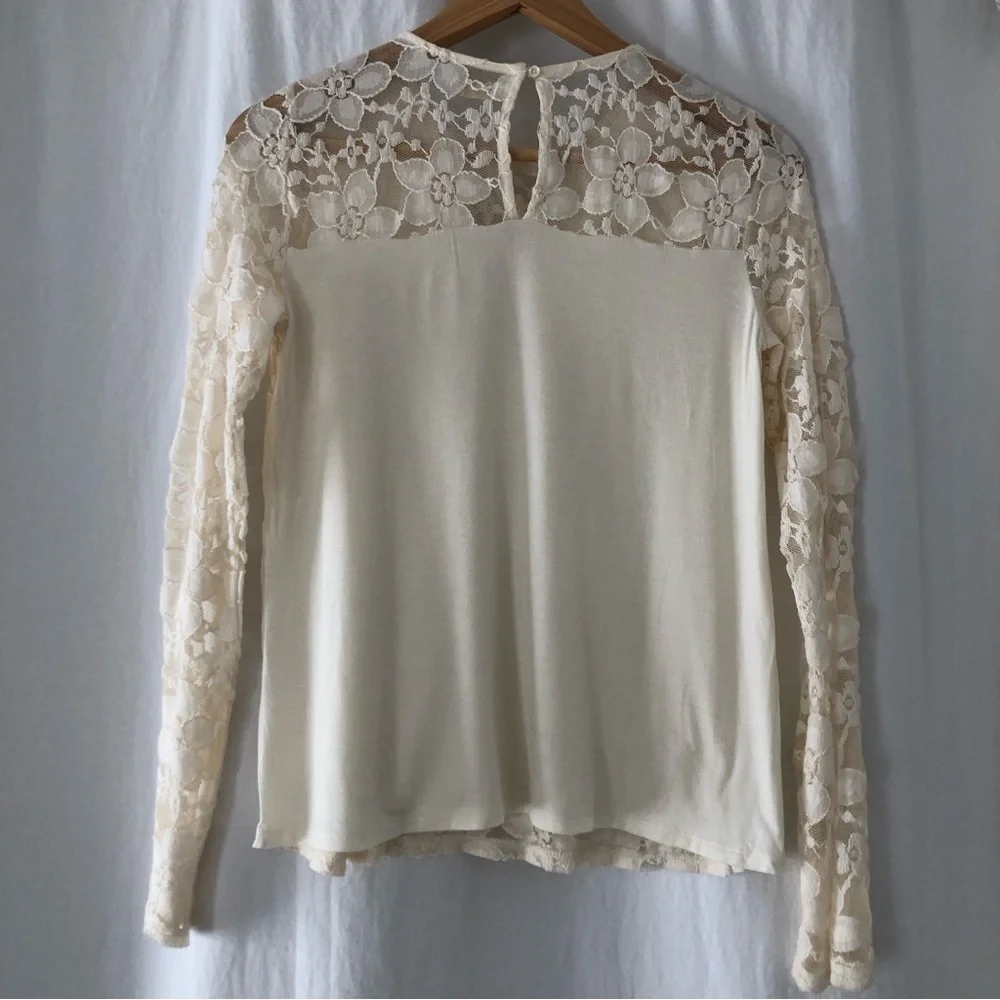 Lace Long Sleeve Boho Top - Picture 8 of 10